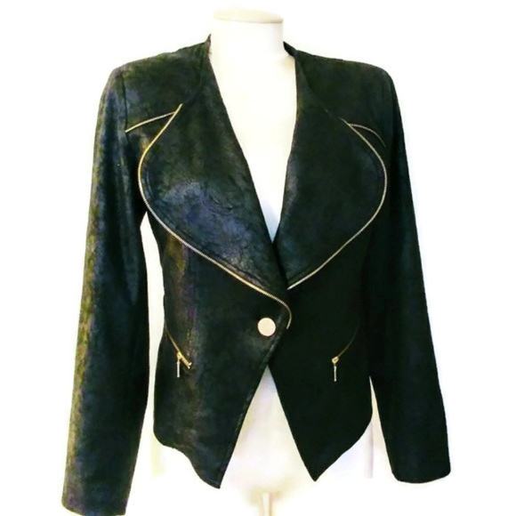 Soft Surroundings Jackets & Blazers - Soft Surroundings Faux Leather Jacket